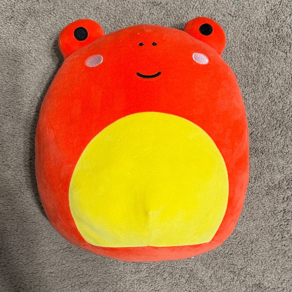 Squishmallows Orange and Yellow Frog Plush